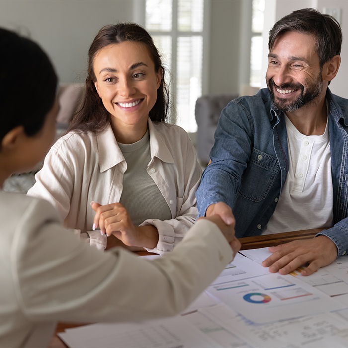 People meeting with a financial advisor